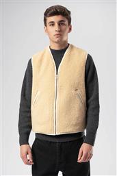 ΑΝΔΡΙΚΟ ΑΜΑΝΙΚΟ JACKET ΜΕ FAUX ΓΟΥΝΑ ΧΩΡΙΣ ΓΙΑΚΑΣ ''PENOUCO'' - AW23024075039 ΕΚΡΟΥ LA PAZ