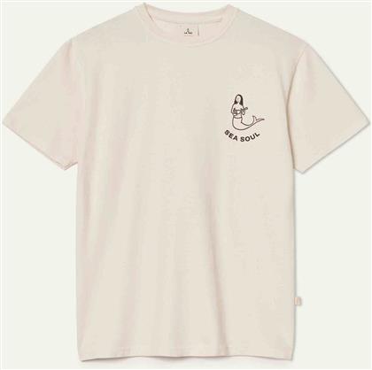 ΑΝΔΡΙΚΟ T-SHIRT ΜΕ GRAPHIC PRINT ''MERMAID'' - AW24008022156 ΕΚΡΟΥ LA PAZ