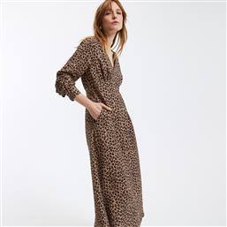 ΜΑΚΡΥ ΦΟΡΕΜΑ ΜΕ ΛΑΙΜΟΚΟΨΗ V ΚΑΙ ANIMAL PRINT LA REDOUTE COLLECTIONS