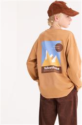 ΜΑΚΡΥΜΑΝΙΚΟ T-SHIRT ΜΕ ΣΤΑΜΠΑ LA REDOUTE COLLECTIONS