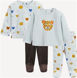 ΣΕΤ 2 ΒΕΛΟΥΤΕ ΠΙΤΖΑΜΕΣ ΜΕ ΣΧΕΔΙΑ ΖΩΩΝ LA REDOUTE COLLECTIONS