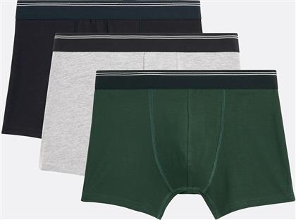 ΣΕΤ 3 ΜΠΟΞΕΡ ΑΠΟ ΕΛΑΣΤΙΚΟ ΒΑΜΒΑΚΙ LA REDOUTE COLLECTIONS