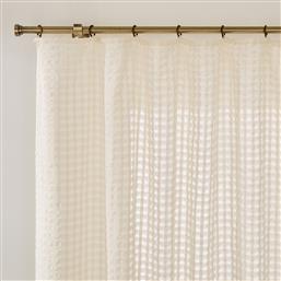 ΔΙΑΦΑΝΗΣ ΚΟΥΡΤΙΝΑ ΜΕ ΚΑΡΟ ΜΟΤΙΒΟ 280X140 CM LA REDOUTE INTERIEURS