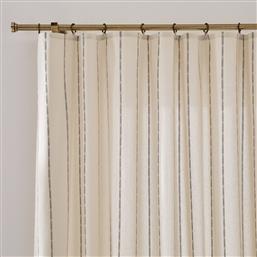 ΚΟΥΡΤΙΝΑ ΒΑΜΒΑΚΕΡΗ ΡΙΓΕ ΜΕ ΚΡΙΚΟΥΣ 280X140 CM LA REDOUTE INTERIEURS