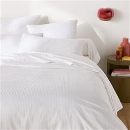 ΠΑΠΛΩΜΑΤΟΘΗΚΗ ΑΠΟ ΒΑΜΒΑΚΕΡΟ ΣΑΤΕΝ ΜΕ ΡΙΓΕΣ ΣΤΗΝ ΥΦΑΝΣΗ 140X200 CM LA REDOUTE INTERIEURS