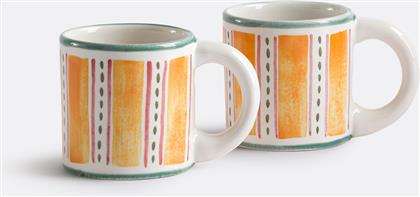 ΣΕΤ 2 ΚΕΡΑΜΙΚΩΝ ΚΟΥΠΕΣ ΜΕ ΣΧΕΔΙΑ Μ8XΥ8CM LA REDOUTE INTERIEURS