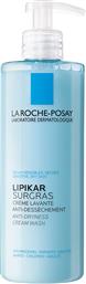 LIPIKAR SURGRAS ANTI-DRYNESS CREAM WASH ΚΡΕΜΑ ΚΑΘΑΡΙΣΜΟΥ ΠΡΟΣΩΠΟΥ & ΣΩΜΑΤΟΣ ΓΙΑ ΞΗΡΕΣ, ΕΥΑΙΣΘΗΤΕΣ ΕΠΙΔΕΡΜΙΔΕΣ 400ML LA ROCHE POSAY