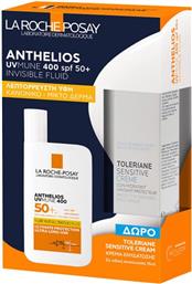 PROMO ANTHELIOS UVMUNE 400 SPF50+ INVISIBLE FLUID 50ML & ΔΩΡΟ TOLERIANE SENSITIVE MOISTURISER CREAM 15ML LA ROCHE POSAY από το PHARM24