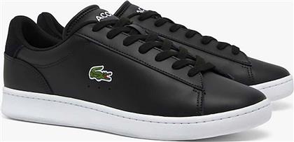 ΑΝΔΡΙΚΑ ΔΕΡΜΑΤΙΝΑ SNEAKERS ''CARNABY'' - 48SMA0011312 ΜΑΥΡΟ LACOSTE