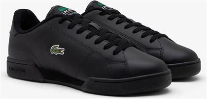 ΑΝΔΡΙΚΑ ΔΕΡΜΑΤΙΝΑ SNEAKERS ''CARNABY' - 49SMA003502H ΜΑΥΡΟ LACOSTE