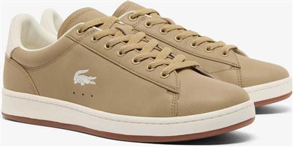 ΑΝΔΡΙΚΑ ΔΕΡΜΑΤΙΝΑ SNEAKERS ''CARNABY SET'' - 50SMA0058AAF ΚΑΦΕ ΑΝΟΙΧΤΟ LACOSTE