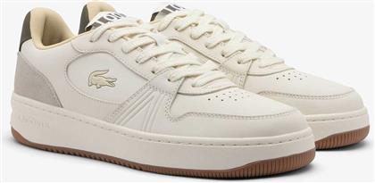 ΑΝΔΡΙΚΑ ΔΕΡΜΑΤΙΝΑ SNEAKERS ''L001'' - 50SMA00982R1 ΚΡΕΜ LACOSTE