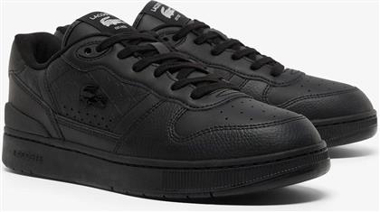 ΑΝΔΡΙΚΑ ΔΕΡΜΑΤΙΝΑ SNEAKERS ''T-CLIP'' - 50SMA018302H ΜΑΥΡΟ LACOSTE