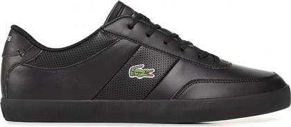 ΑΝΔΡΙΚΑ SNEAKERS ΜΕ ΚΟΡΔΟΝΙΑ ''COURT MASTER'' - 40CMA001402H ΜΑΥΡΟ LACOSTE