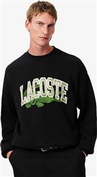 ΑΝΔΡΙΚΗ ΜΠΛΟΥΖΑ ΦΟΥΤΕΡ ΜΕ GRAPHIC LOGO PRINT LOOSE FIT - SH2850-00 ΜΑΥΡΟ LACOSTE