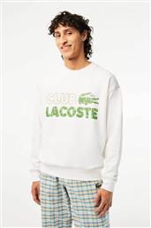 ΑΝΔΡΙΚΗ ΜΠΛΟΥΖΑ ΦΟΥΤΕΡ ΜΕ VINTAGE LOGO PRINT LOOSE FIT - SH5453 ΛΕΥΚΟ LACOSTE