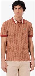 ΑΝΔΡΙΚΗ ΜΠΛΟΥΖΑ ΠΟΛΟ ΜΕ ALL-OVER MONOGRAM CLASSIC FIT - DH1417 ΚΕΡΑΜΙΔΙ LACOSTE