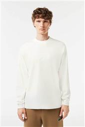 ΑΝΔΡΙΚΗ ΜΑΚΡΥΜΑΝΙΚΗ ΜΠΛΟΥΖΑ ΜΕ ΛΟΓΟΤΥΠΟ LOOSE FIT - TH2505 ΥΠΟΛΕΥΚΟ LACOSTE