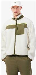 ΑΝΔΡΙΚΟ ΜΠΟΥΚΛΕ JACKET COLOUR-BLOCKED ΜΕ ΚΕΝΤΗΜΕΝΟ ΛΟΓΟΤΥΠΟ - BH5908-00 ΛΕΥΚΟ LACOSTE