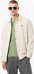 ΑΝΔΡΙΚΟ ΚΟΤΛΕ OVERSHIRT ΜΕ ΚΕΝΤΗΜΕΝΟ ΛΟΓΟΤΥΠΟ OVERSIZED FIT - CH3512-00 ΕΚΡΟΥ LACOSTE