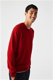 ΑΝΔΡΙΚΟ ΜΑΛΛΙΝΟ ΠΟΥΛΟΒΕΡ REGULAR FIT - AH2341 ΚΟΚΚΙΝΟ LACOSTE