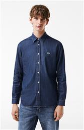 ΑΝΔΡΙΚΟ ΠΟΥΚΑΜΙΣΟ DENIM - CH0197 ΜΠΛΕ ΣΚΟΥΡΟ LACOSTE