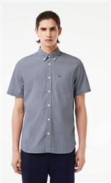 ΑΝΔΡΙΚΟ ΠΟΥΚΑΜΙΣΟ ΚΟΝΤΟΜΑΝΙΚΟ STRUCTURED BUTTON DOWN ΜΕ ΤΣΕΠΗ ΚΑΙ ΚΕΝΤΗΜΕΝΟ ΛΟΓΟΤΥΠΟ REGULAR FIT - CH5622 ΜΠΛΕ ΣΚΟΥΡΟ LACOSTE