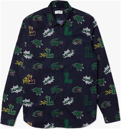 ΑΝΔΡΙΚΟ ΠΟΥΚΑΜΙΣΟ ΜΕ CROCODILE PRINT REGULAR FIT ''HOLIDAY'' - CH0215 ΜΠΛΕ ΣΚΟΥΡΟ LACOSTE