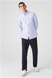 ΑΝΔΡΙΚΟ ΠΟΥΚΑΜΙΣΟ ΜΕ ΡΙΓΕ PRINT REGULAR FIT - CH2945 DENIM BLUE ΑΝΟΙΧΤΟ LACOSTE