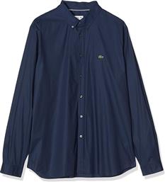 ΑΝΔΡΙΚΟ ΠΟΥΚΑΜΙΣΟ ΜΟΝΟΧΡΩΜΟ ''SOFT COTTON POPLIN'' SLIM FIT - CH7221 ΜΠΛΕ ΣΚΟΥΡΟ LACOSTE