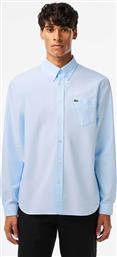 ΑΝΔΡΙΚΟ ΠΟΥΚΑΜΙΣΟ OXFORD BUTTON DOWN ΜΕ ΤΣΕΠΗ ΚΑΙ ΚΕΝΤΗΜΕΝΟ ΛΟΓΟΤΥΠΟ REGULAR FIT - CH1911 ΜΠΛΕ ΑΝΟΙΧΤΟ LACOSTE
