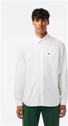 ΑΝΔΡΙΚΟ ΠΟΥΚΑΜΙΣΟ OXFORD BUTTON DOWN ΜΕ ΤΣΕΠΗ ΚΑΙ ΚΕΝΤΗΜΕΝΟ ΛΟΓΟΤΥΠΟ REGULAR FIT - CH1911 ΛΕΥΚΟ LACOSTE