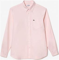 ΑΝΔΡΙΚΟ ΠΟΥΚΑΜΙΣΟ OXFORD BUTTON DOWN ΜΕ ΤΣΕΠΗ ΚΑΙ ΚΕΝΤΗΜΕΝΟ ΛΟΓΟΤΥΠΟ REGULAR FIT - CH1911 ΡΟΖ LACOSTE