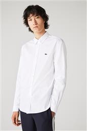 ΑΝΔΡΙΚΟ ΠΟΥΚΑΜΙΣΟ ΠΟΠΛΙΝΑ REGULAR FIT - CH2933 ΛΕΥΚΟ LACOSTE