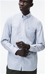 ΑΝΔΡΙΚΟ ΠΟΥΚΑΜΙΣΟ RELAXED FIT POPLIN - CH0432 ΓΚΡΙ ΓΑΛΑΖΙΟ LACOSTE