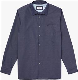 ΑΝΔΡΙΚΟ ΠΟΥΚΑΜΙΣΟ ''TEXTURED COTTON'' - CH6394 ΜΠΛΕ ΣΚΟΥΡΟ LACOSTE