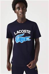 ΑΝΔΡΙΚΟ T-SHIRT ΜΕ CROCODILE PRINT REGULAR FIT - TH9681 ΣΚΟΥΡΟ ΜΠΛΕ LACOSTE