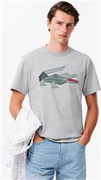 ΑΝΔΡΙΚΟ T-SHIRT ΜΕ GRAPHIC PRINT CLASSIC FIT - TH3603-00 ΓΚΡΙ LACOSTE