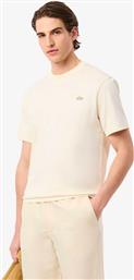 ΑΝΔΡΙΚΟ T-SHIRT ΜΕ ΚΕΝΤΗΜΕΝΟ ΛΟΓΟΤΥΠΟ CLASSIC FIT - TH5492-00 ΕΚΡΟΥ LACOSTE