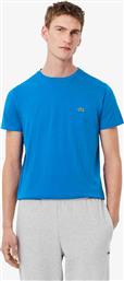 ΑΝΔΡΙΚΟ T-SHIRT ΜΕ ΚΕΝΤΗΜΕΝΟ ΛΟΓΟΤΥΠΟ REGULAR FIT - TH6709 ΜΠΛΕ-ΓΑΛΑΖΙΟ LACOSTE
