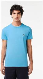 ΑΝΔΡΙΚΟ T-SHIRT ΜΕ ΚΕΝΤΗΜΕΝΟ ΛΟΓΟΤΥΠΟ REGULAR FIT - TH6709 ΓΑΛΑΖΙΟ LACOSTE