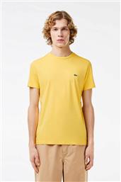 ΑΝΔΡΙΚΟ T-SHIRT ΜΕ ΚΕΝΤΗΜΕΝΟ ΛΟΓΟΤΥΠΟ REGULAR FIT - TH6709 ΚΙΤΡΙΝΟ ΩΧΡΑ LACOSTE