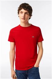 ΑΝΔΡΙΚΟ T-SHIRT ΜΕ ΚΕΝΤΗΜΕΝΟ ΛΟΓΟΤΥΠΟ REGULAR FIT - TH6709 ΚΟΚΚΙΝΟ LACOSTE