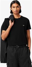 ΑΝΔΡΙΚΟ T-SHIRT ΜΕ ΚΕΝΤΗΜΕΝΟ ΛΟΓΟΤΥΠΟ REGULAR FIT - TH6709 ΜΑΥΡΟ LACOSTE