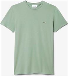 ΑΝΔΡΙΚΟ T-SHIRT ΜΕ ΚΕΝΤΗΜΕΝΟ ΛΟΓΟΤΥΠΟ REGULAR FIT - TH6709 ΠΡΑΣΙΝΟ TEAL LACOSTE