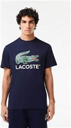 ΑΝΔΡΙΚΟ T-SHIRT ΜΕ LOGO PRINT REGULAR FIT - TH1285 ΜΠΛΕ ΣΚΟΥΡΟ LACOSTE