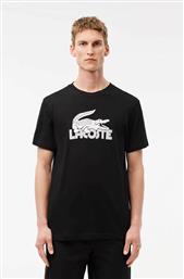 ΑΝΔΡΙΚΟ T-SHIRT ΜΕ LOGO PRINT REGULAR FIT - TH2508-00 ΜΑΥΡΟ LACOSTE