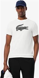 ΑΝΔΡΙΚΟ T-SHIRT ΜΕ XXL LOGO PRINT REGULAR FIT - TH2042 ΑΣΠΡΟΜΑΥΡΟ LACOSTE