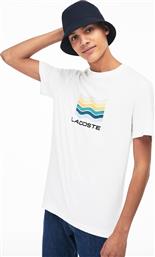 ΑΝΔΡΙΚO T-SHIRT WAVES LOGO - TH4274 ΛΕΥΚΟ LACOSTE
