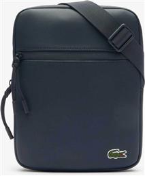 ΑΝΔΡΙΚΟ ΤΣΑΝΤΑΚΙ CROSSBODY ΜΕ ΛΟΓΟΤΥΠΟ ''LCST PETIT PIQUE CROSSOVER MEDIUM'' - NH3308LV ΜΠΛΕ ΣΚΟΥΡΟ LACOSTE
